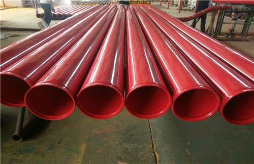 溝槽連接消防塗塑鋼管