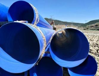 給排水塗塑管道施工現場